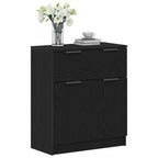 Vitrina Roble Negro 60 x 30 x 70 cm Madera contrachapada