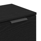 Vitrina Roble Negro 60 x 30 x 70 cm Madera contrachapada