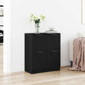 Vitrina Roble Negro 60 x 30 x 70 cm Madera contrachapada