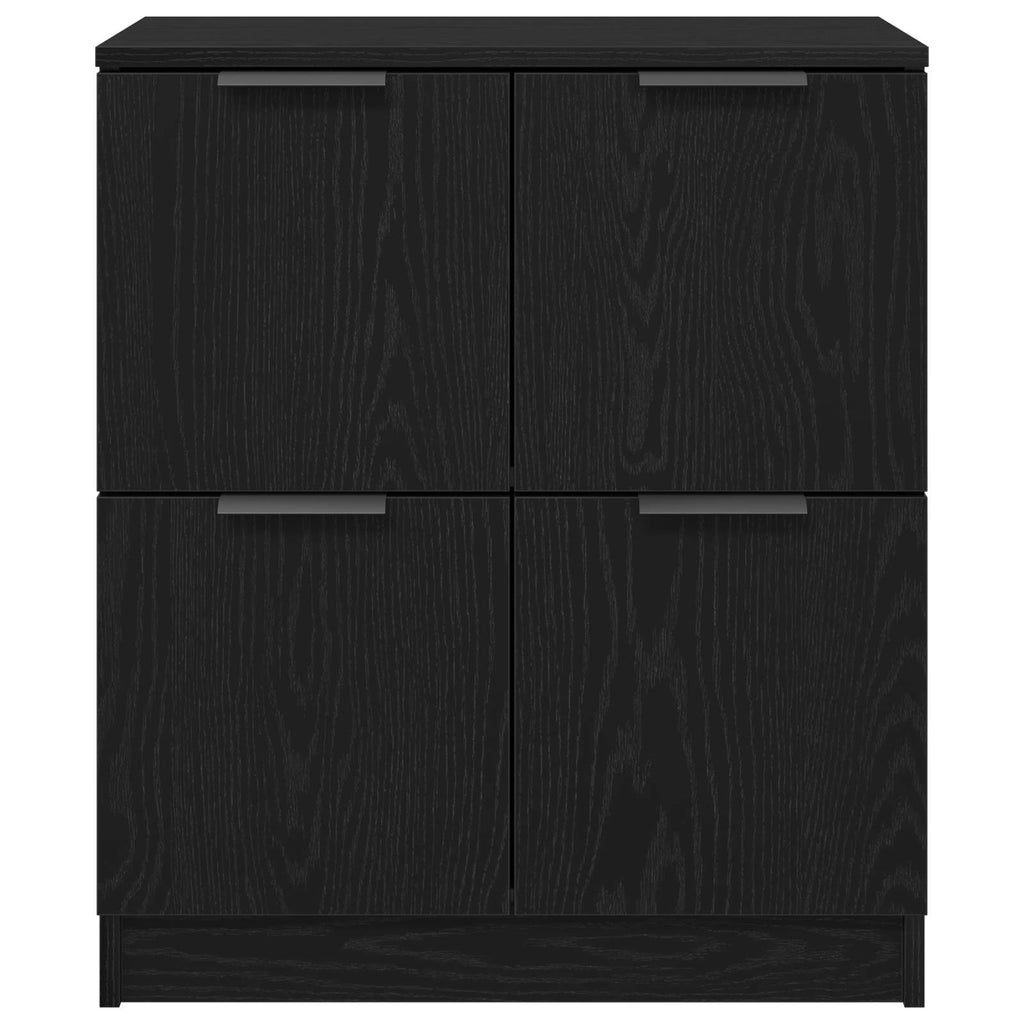 Vitrina Roble Negro 60 x 30 x 70 cm Madera contrachapada