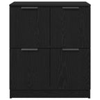 Vitrina Roble Negro 60 x 30 x 70 cm Madera contrachapada