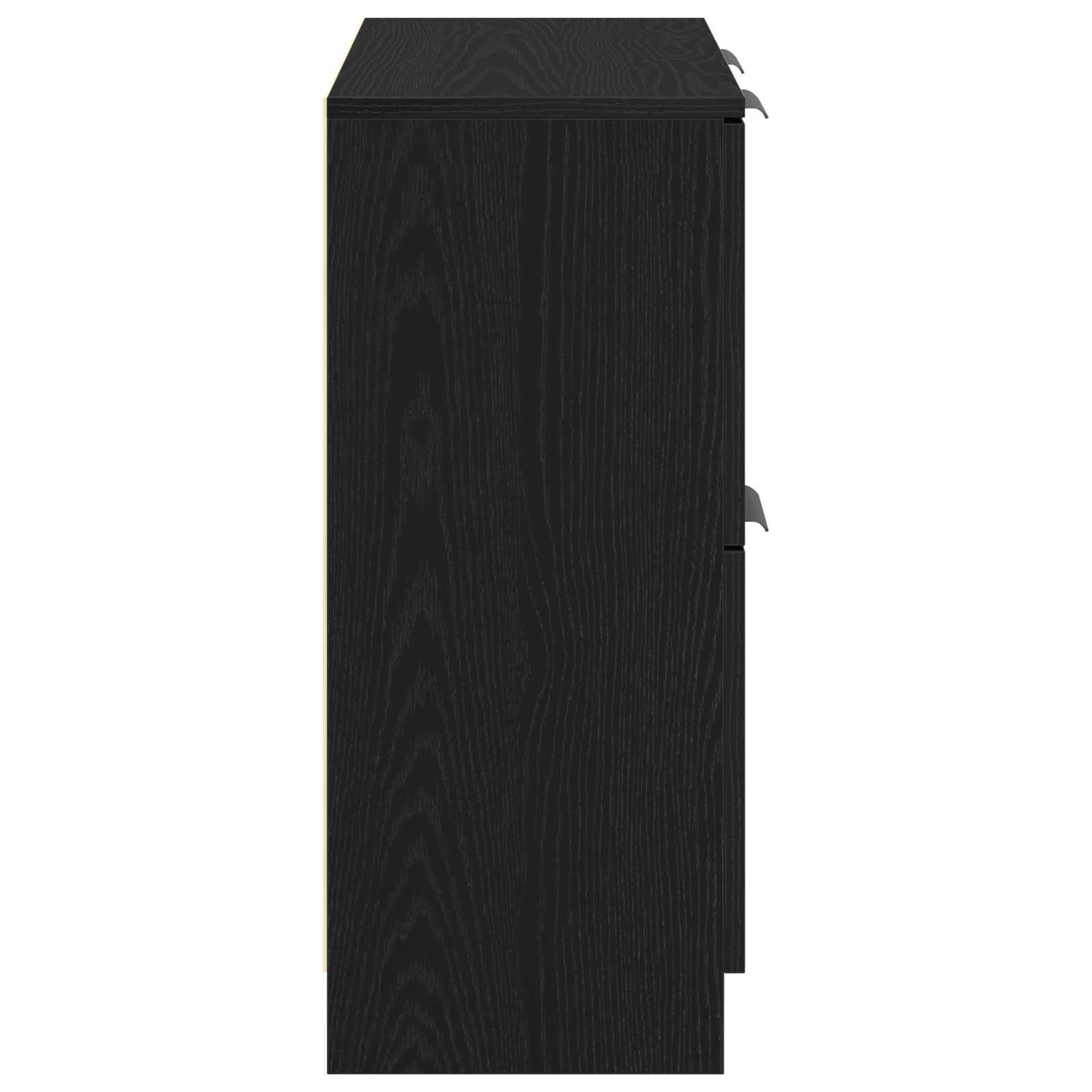 Vitrina Roble Negro 60 x 30 x 70 cm Madera contrachapada