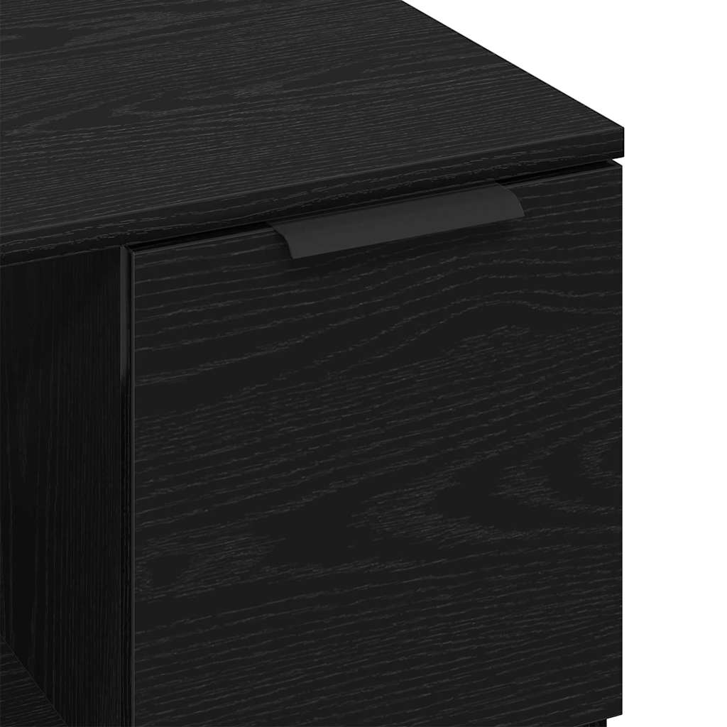 Mesa de Café Roble negro 50 x 50 x 36 cm Madera contrachapada