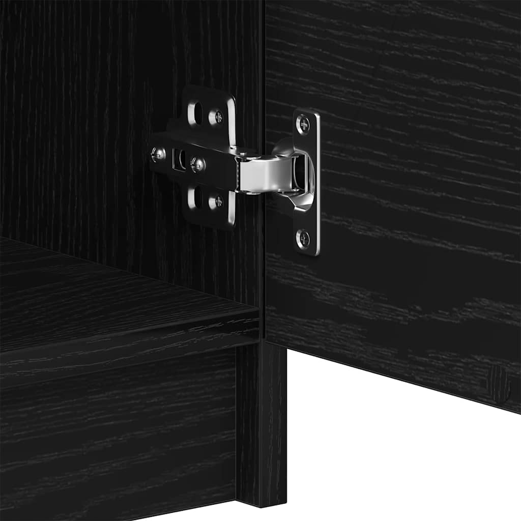 Mesa de Café Roble negro 50 x 50 x 36 cm Madera contrachapada