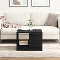 Mesa de Café Roble negro 50 x 50 x 36 cm Madera contrachapada