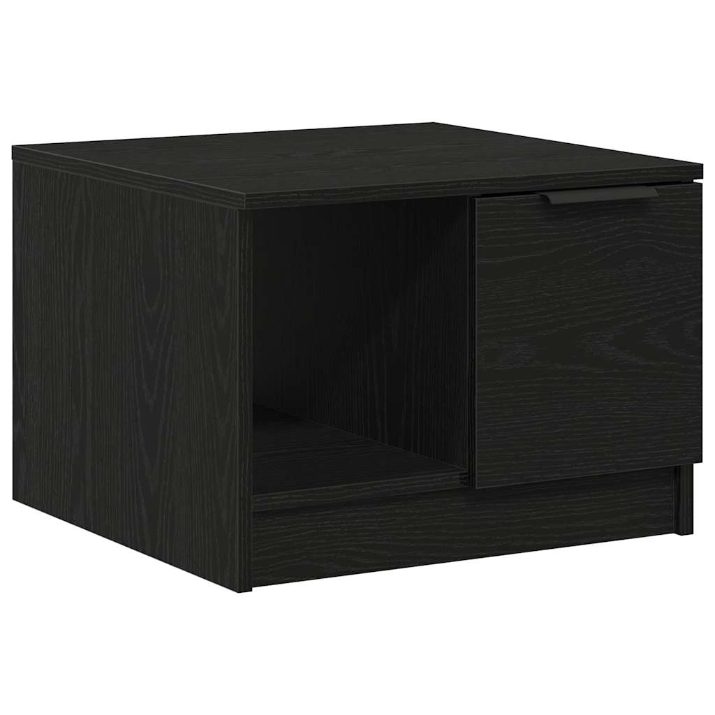 Mesa de Café Roble negro 50 x 50 x 36 cm Madera contrachapada