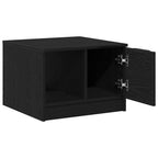 Mesa de Café Roble negro 50 x 50 x 36 cm Madera contrachapada