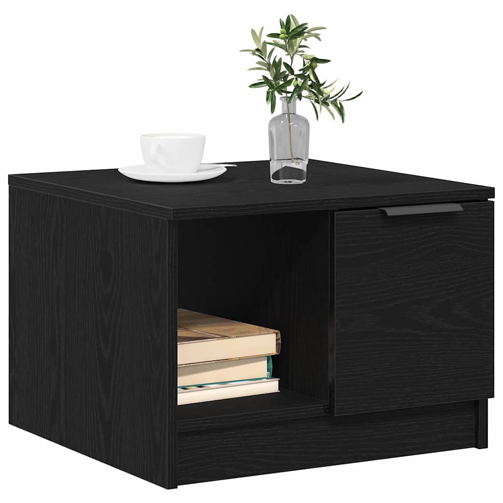 Mesa de Café Roble negro 50 x 50 x 36 cm Madera contrachapada