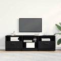 Gabinete de TV con cajón Roble Negro 150 x 33,5 x 45 cm