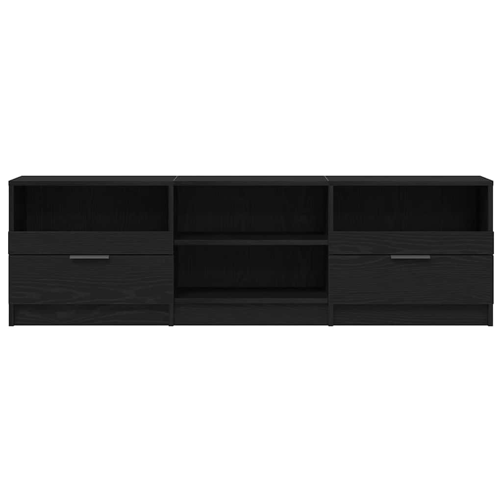 Gabinete de TV con cajón Roble Negro 150 x 33,5 x 45 cm