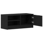 Gabinete de TV 2 pcs Roble Negro 80 x 35 x 36,5 cm