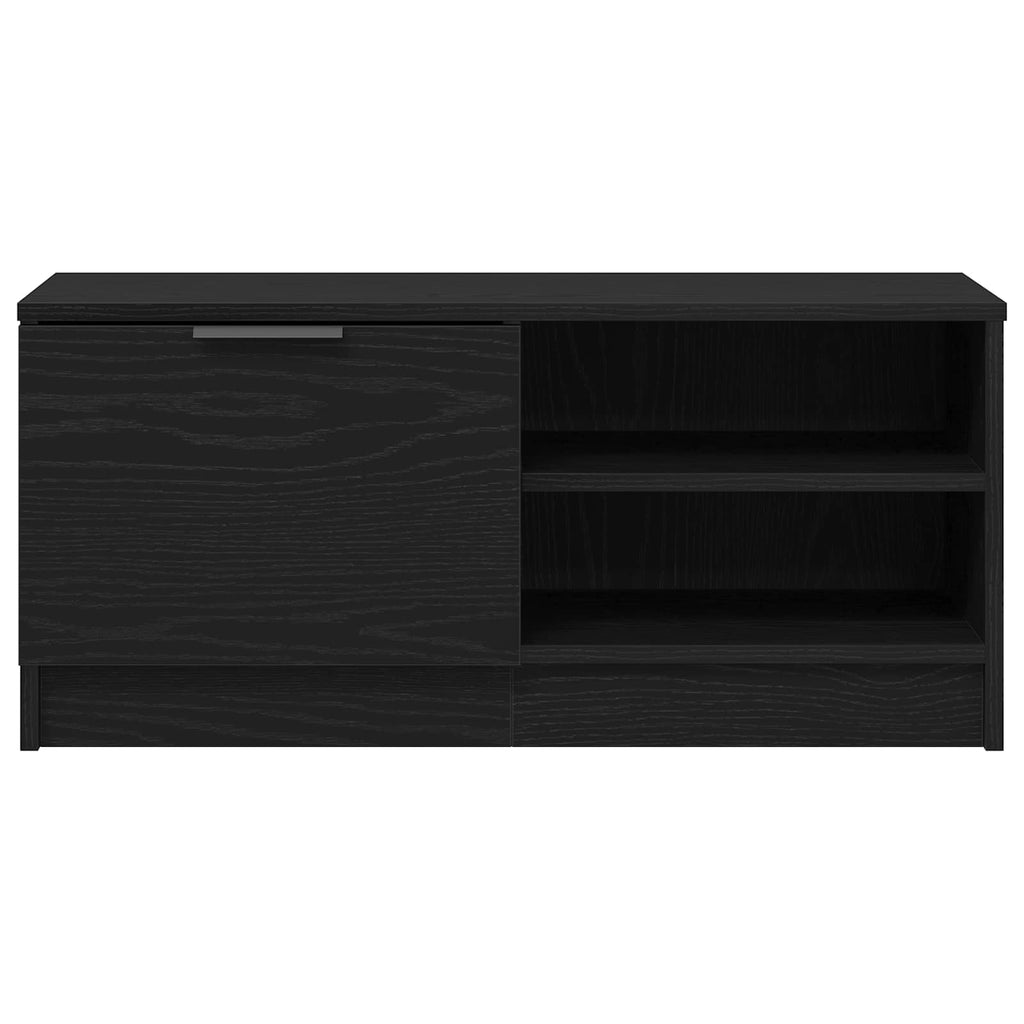Gabinete de TV 2 pcs Roble Negro 80 x 35 x 36,5 cm