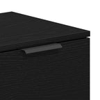 Gabinete de TV Roble Negro 102 x 32 x 35.5 cm