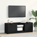 Gabinete de TV Roble Negro 102 x 32 x 35.5 cm
