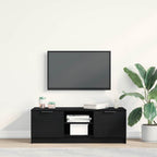 Gabinete de TV Roble Negro 102 x 32 x 35.5 cm