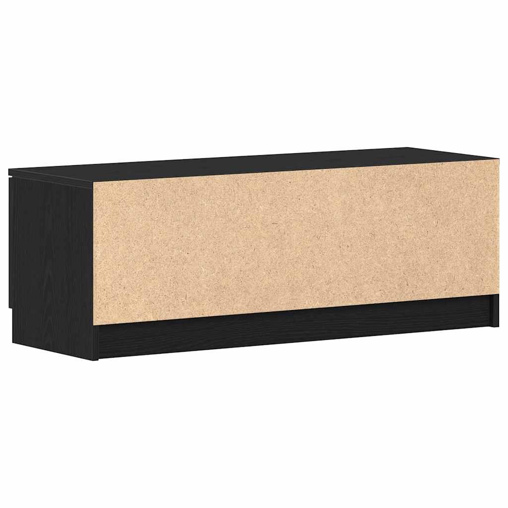 Gabinete de TV Roble Negro 102 x 32 x 35.5 cm