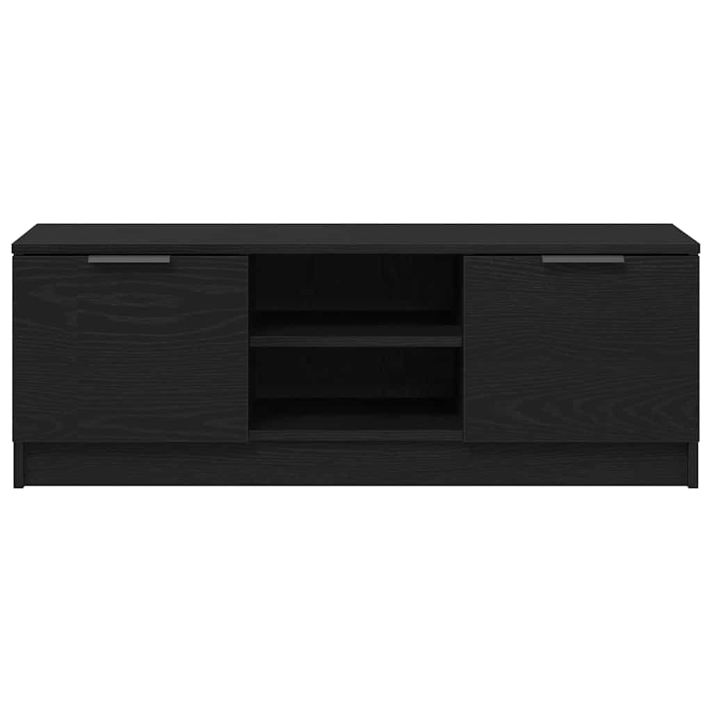 Gabinete de TV Roble Negro 102 x 32 x 35.5 cm