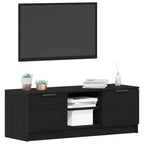 Gabinete de TV Roble Negro 102 x 32 x 35.5 cm