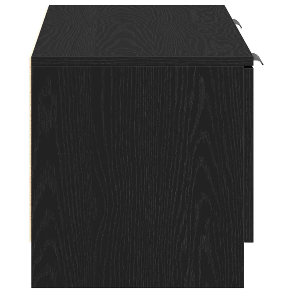 Gabinete de TV Roble Negro 102 x 32 x 35.5 cm