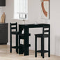 Mesa de Bar de Pared Roble Negro 102 x 45 x 103,5 cm