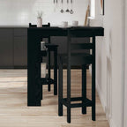 Mesa de Bar de Pared Roble Negro 102 x 45 x 103,5 cm