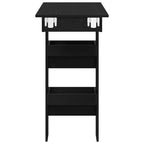 Mesa de Bar de Pared Roble Negro 102 x 45 x 103,5 cm