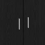 Vitrina Roble Negro 92 x 35 x 75 cm Madera contrachapada