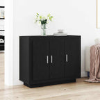 Vitrina Roble Negro 92 x 35 x 75 cm Madera contrachapada