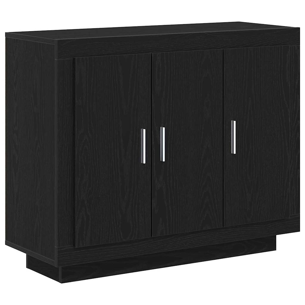 Vitrina Roble Negro 92 x 35 x 75 cm Madera contrachapada