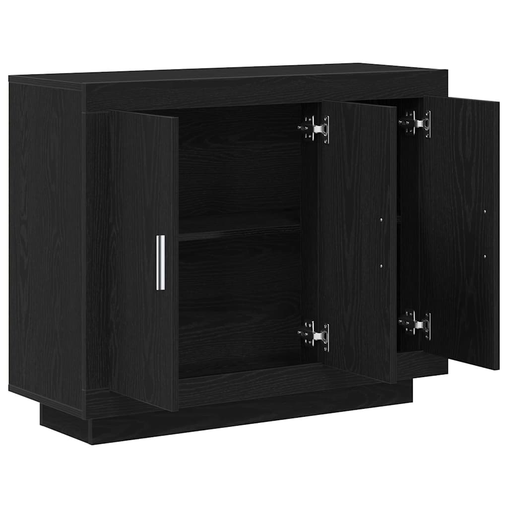 Vitrina Roble Negro 92 x 35 x 75 cm Madera contrachapada