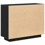 Vitrina Roble Negro 92 x 35 x 75 cm Madera contrachapada