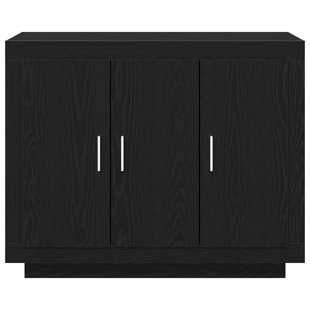 Vitrina Roble Negro 92 x 35 x 75 cm Madera contrachapada