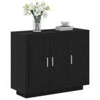 Vitrina Roble Negro 92 x 35 x 75 cm Madera contrachapada