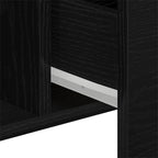 Vitrina Roble Negro 100 x 36 x 60 cm Madera contrachapada