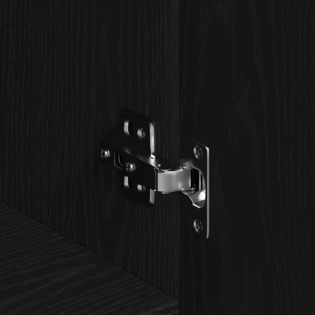 Vitrina Roble Negro 100 x 36 x 60 cm Madera contrachapada
