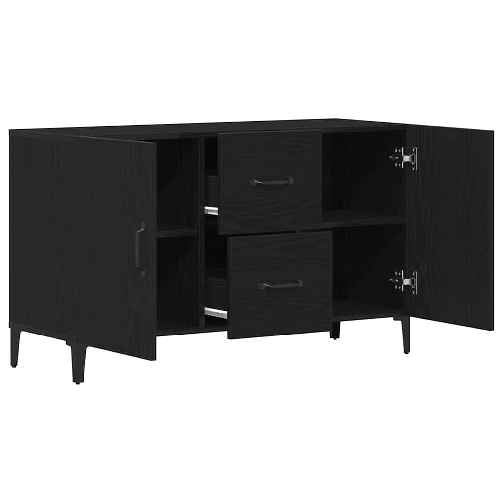 Vitrina Roble Negro 100 x 36 x 60 cm Madera contrachapada