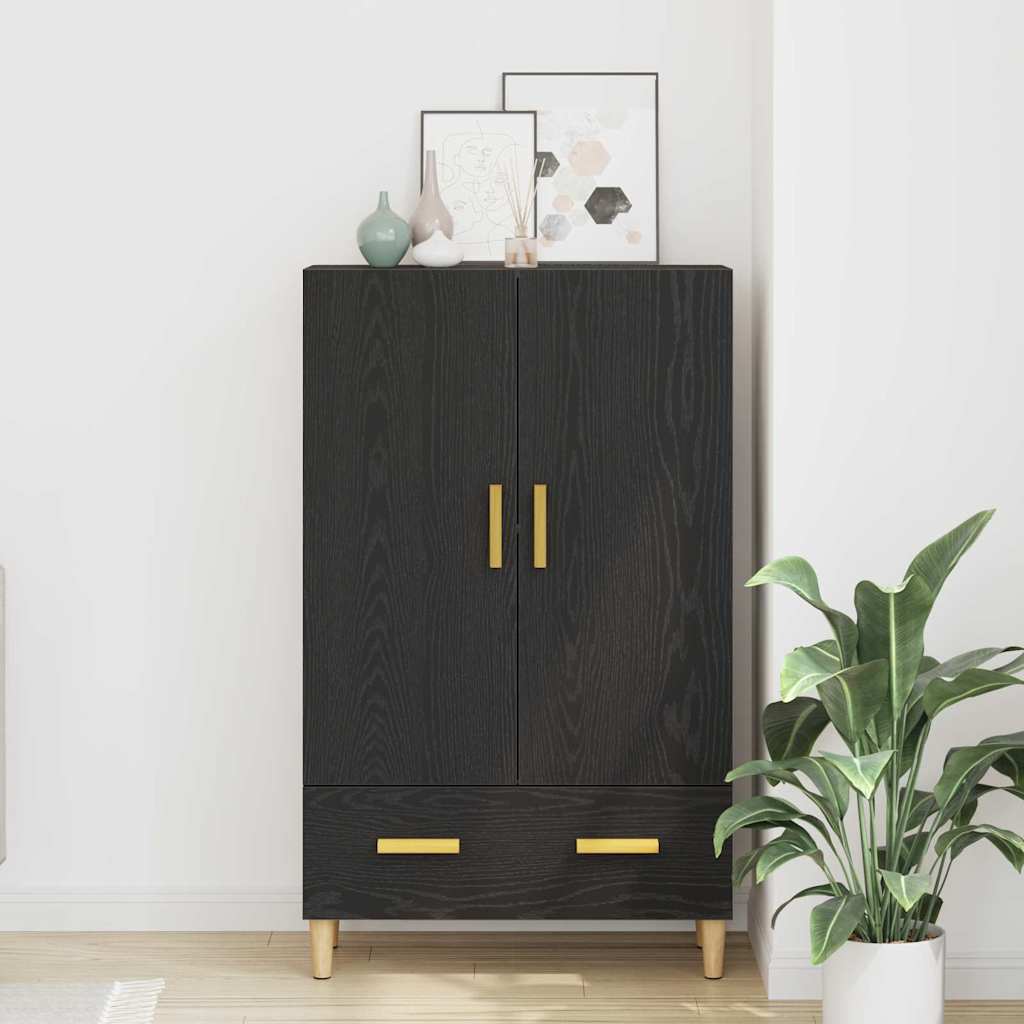 Alacena Roble Negro 70 x 31 x 115 cm Madera contrachapada