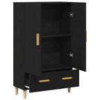 Alacena Roble Negro 70 x 31 x 115 cm Madera contrachapada