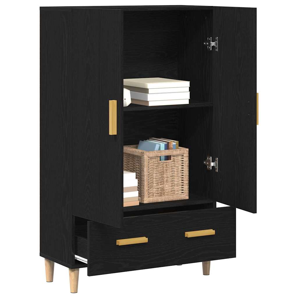 Alacena Roble Negro 70 x 31 x 115 cm Madera contrachapada