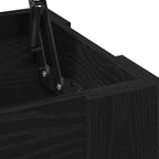 Mesa de Café Roble negro 101 x 49 x 52 cm Madera contrachapada