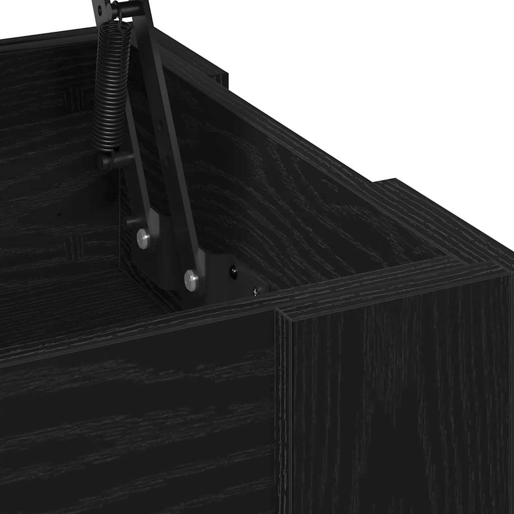 Mesa de Café Roble negro 101 x 49 x 52 cm Madera contrachapada