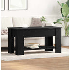 Mesa de Café Roble negro 101 x 49 x 52 cm Madera contrachapada
