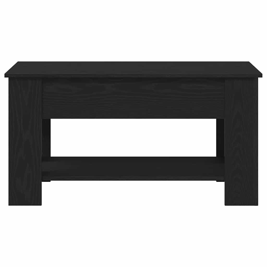 Mesa de Café Roble negro 101 x 49 x 52 cm Madera contrachapada