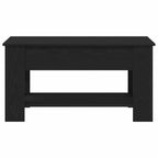 Mesa de Café Roble negro 101 x 49 x 52 cm Madera contrachapada