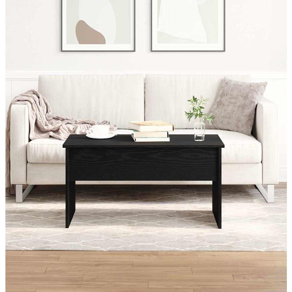 Mesa de Café Roble Negro 80 x 50,5 x 41,5 cm