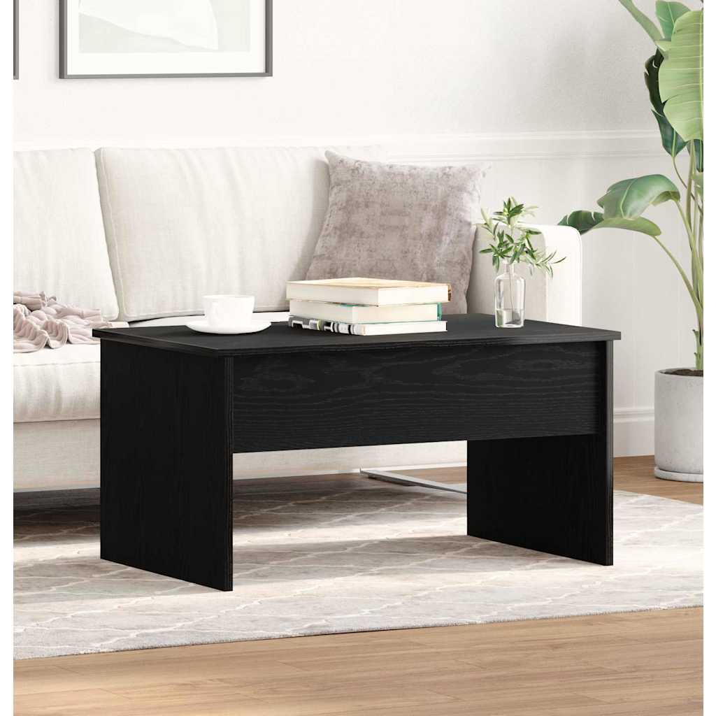 Mesa de Café Roble Negro 80 x 50,5 x 41,5 cm