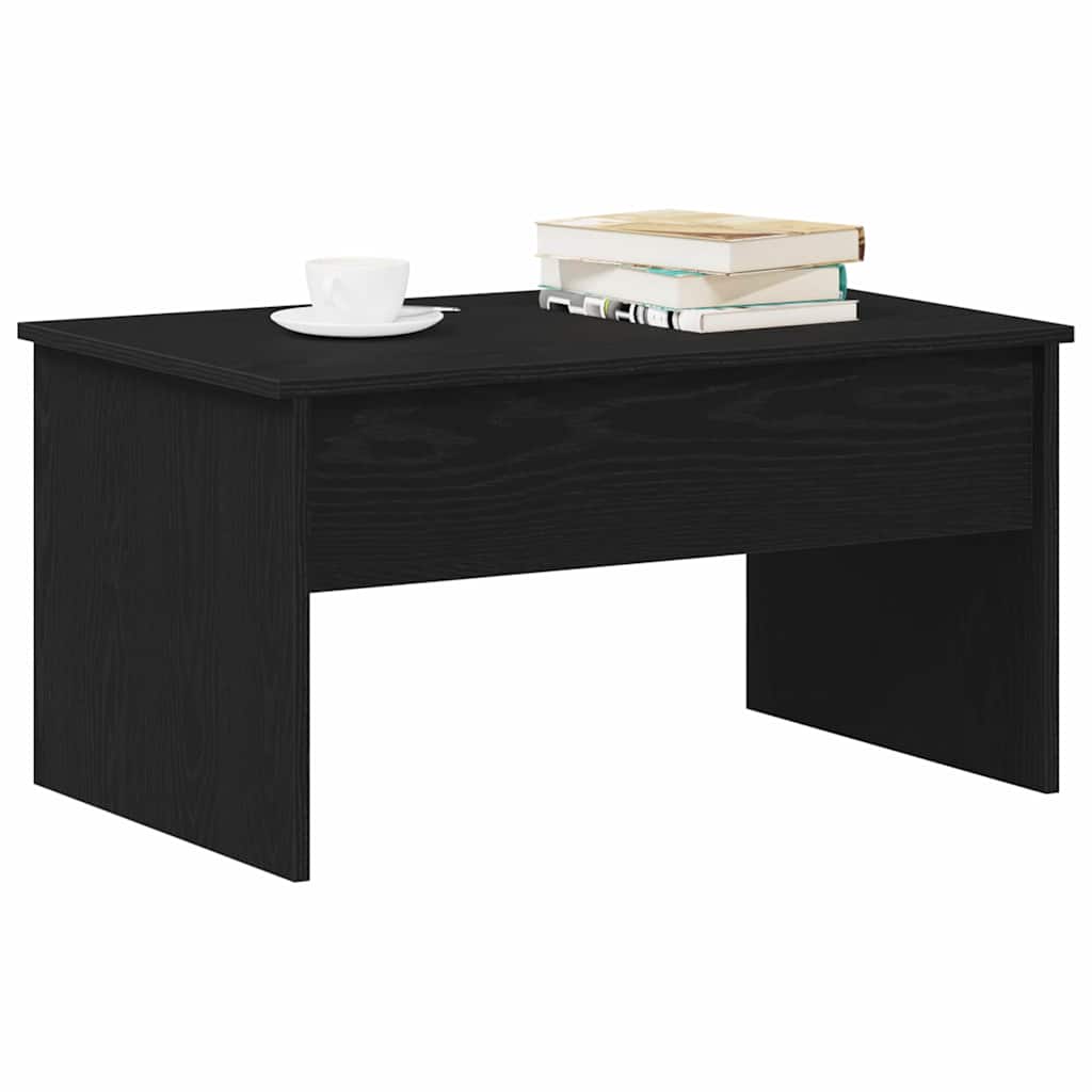 Mesa de Café Roble Negro 80 x 50,5 x 41,5 cm