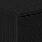 Armario de Noche con cajón 2 pcs Roble Negro 40 x 65 x 65 cm