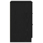 Armario de Noche con cajón 2 pcs Roble Negro 40 x 65 x 65 cm