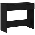 Mesa Consola Roble Negro 30 x 36 x 75 cm Madera de ingeniería
